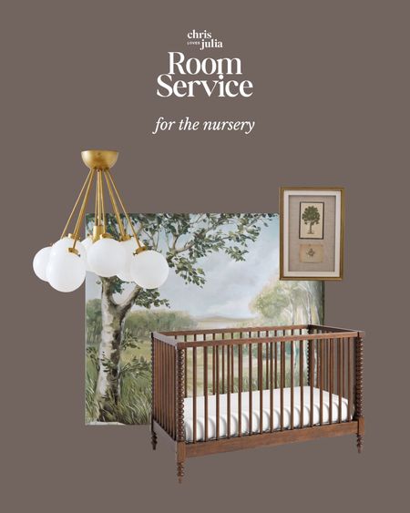 Room service: for the nursery

Is there anything cuter than this crib with this sweet mural and lamp?! All from the new Chris Loves Julia x Pottery Barn Kids collection! 

#LTKbaby #LTKkids #LTKhome