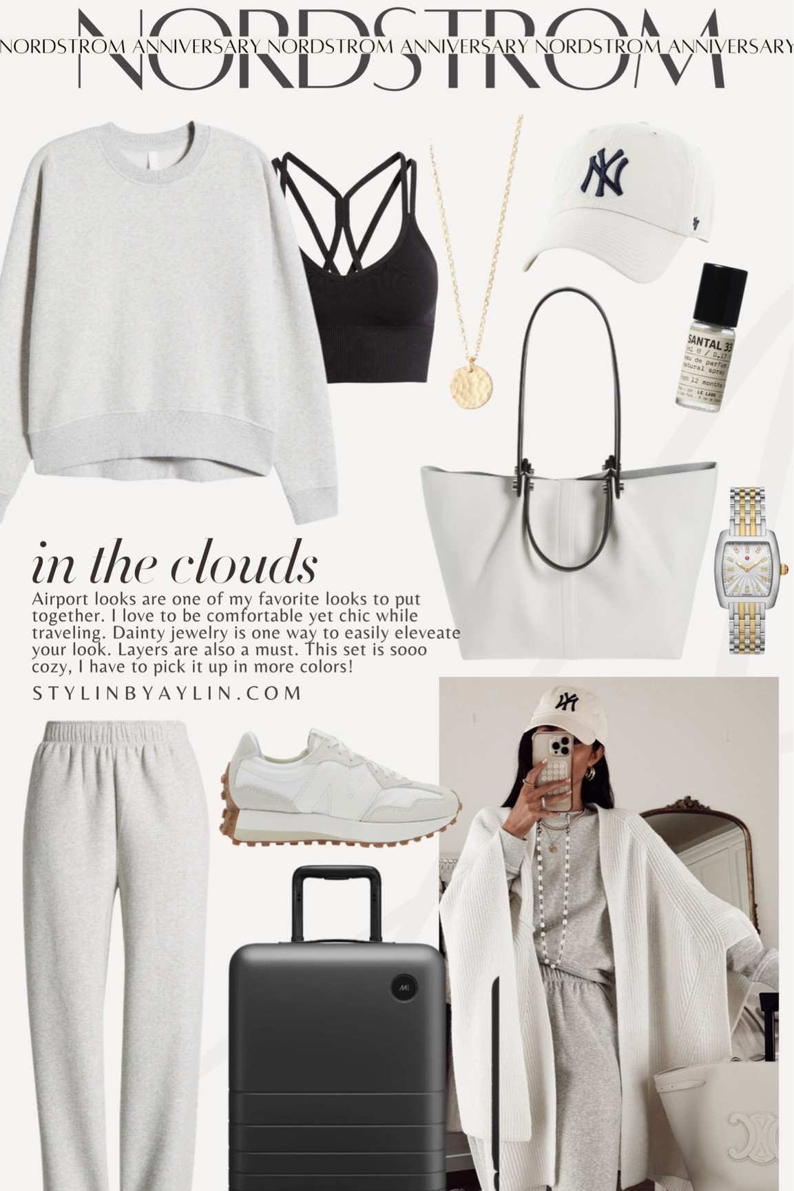 Cozy airport outfit idea for your next flight✈️ I'm just shy of 5-7" wearing the size small sweatshirt and
XS joggers #stylinbyaylin #aylin

#LTKxNSale #LTKStyleTip #LTKTravel