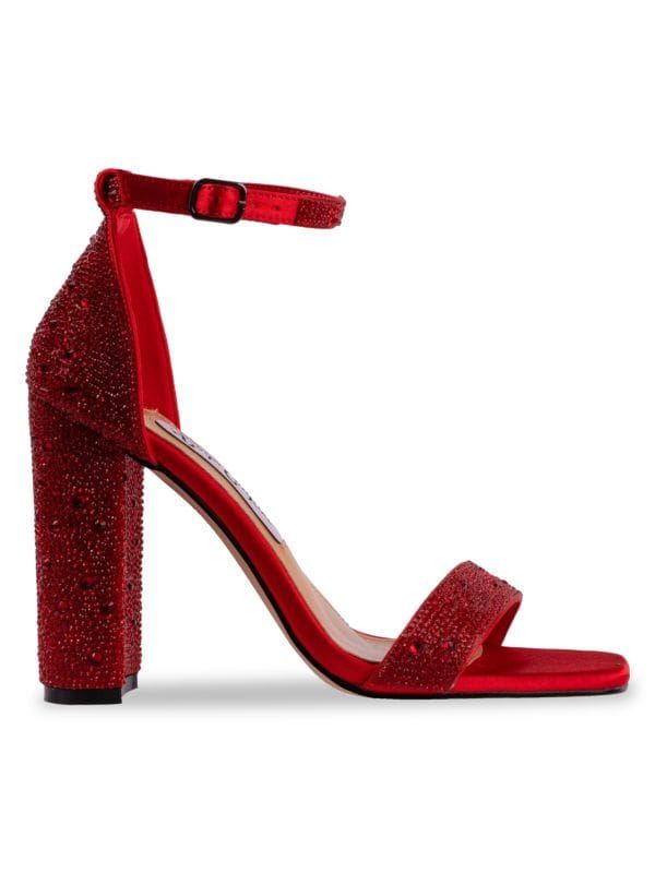 Lady Couture Dalia Rhinestone Block Sandals on SALE | Saks OFF 5TH | Saks Fifth Avenue OFF 5TH