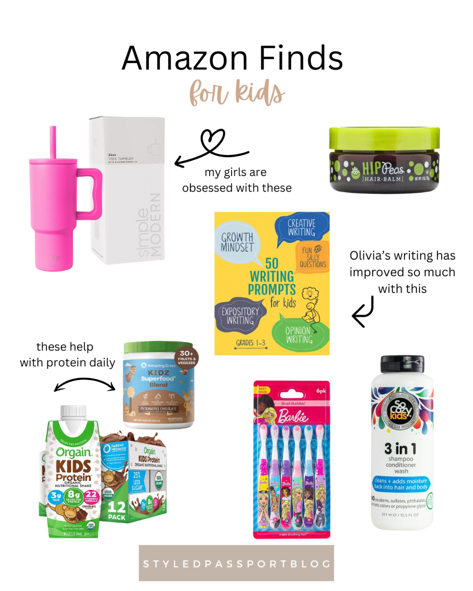 My go-to favs for the kids! 


#amazonfinds #amazonkids #simplemodern #stanley #toddlermom #girlmom #boymom #barbie #kidsprotein 

#LTKfindsunder50 #LTKfamily #LTKkids