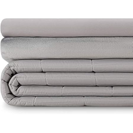 AN Cooling Weighted Blankets (15 lbs, 48” x 72”, Twin Size) Heavy Blanket for Adult, Premium Cotton  | Amazon (US)