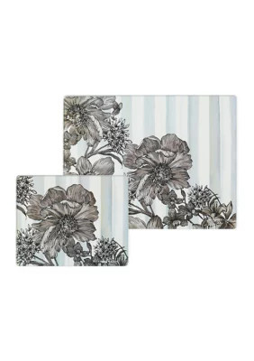 MacKenzie-Childs English Garden Glass Cutting Board - Set of 2 | Belk