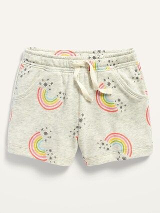 Functional-Drawstring Printed French Terry Shorts for Toddler Girls | Old Navy (US)