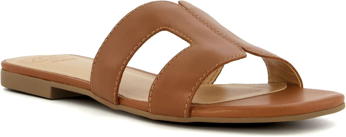 Dune Ladies Women's LOOPEY Stitch-Detail Slider Sandals Flat Heel | Amazon (UK)