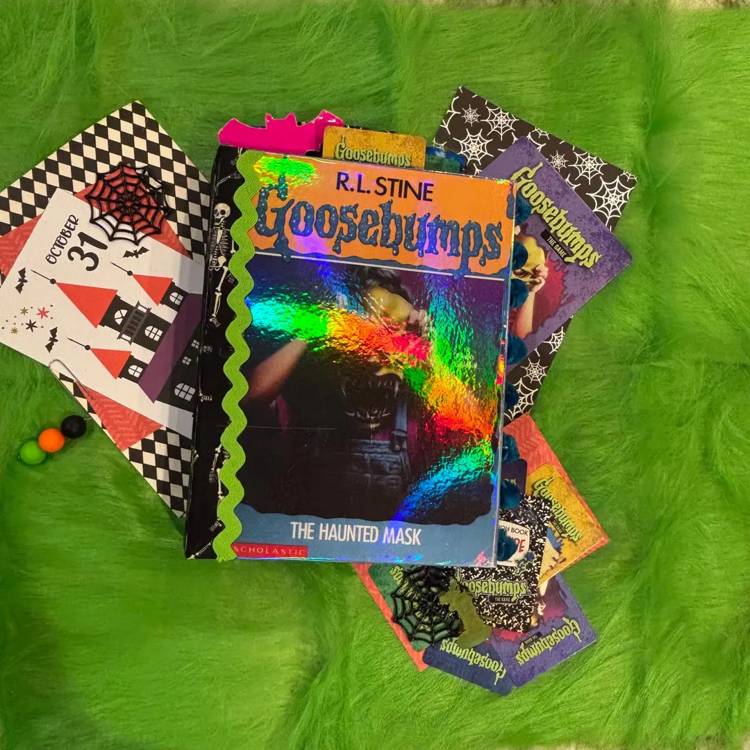 Goosebumps Holographic Handmade Junk Journal , Halloween Ephemera Notebook, Spooky Halloween Gift... | Etsy (US)