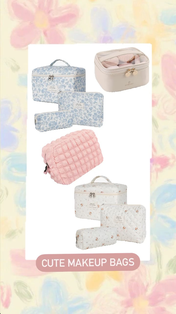 The cutest spring theme makeup bags for you! 💛🌷🪻🌼✨ 

#LTKfindsunder50 #LTKSeasonal #LTKbeauty