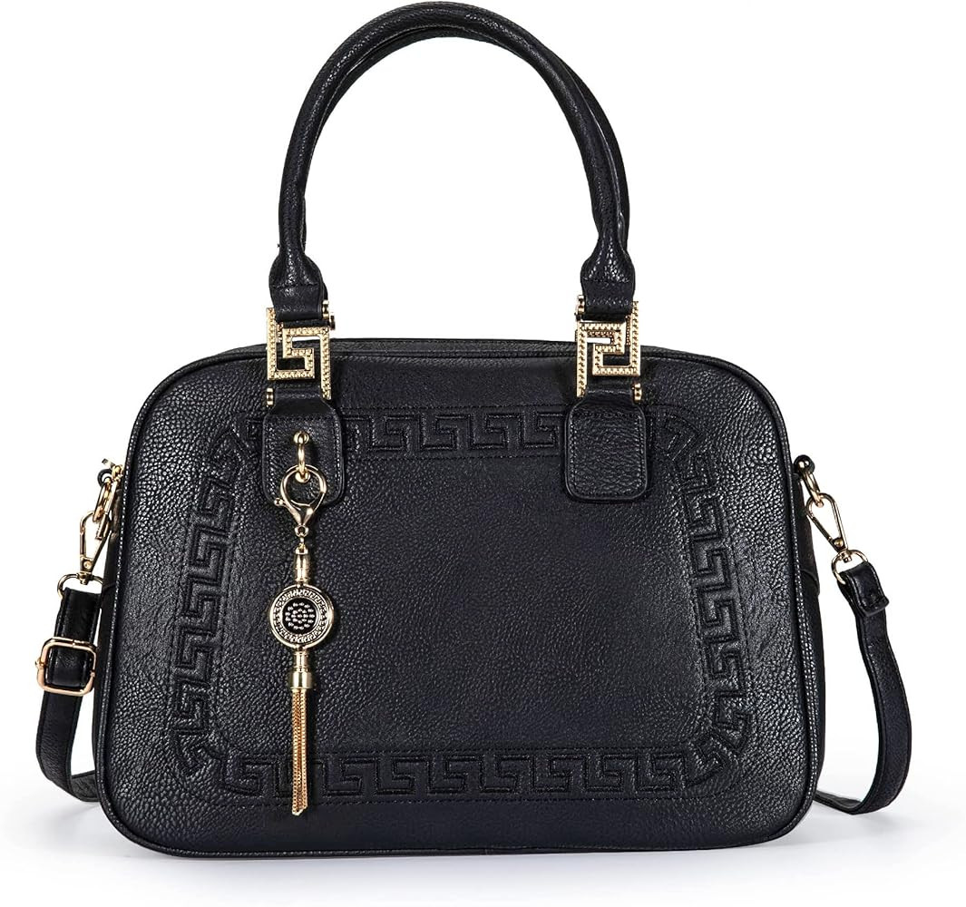 Montana West Purses and Handbags for Women Top Handle Satchel Tote Bag with 2 Compartments, Crossbod | Amazon (US)