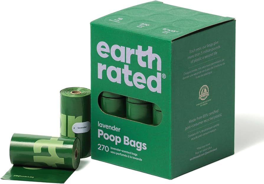 Earth Rated Dog Poop Bags, Guaranteed Leak Proof and Extra Thick Waste Bag Refill Rolls For Dogs,... | Amazon (US)