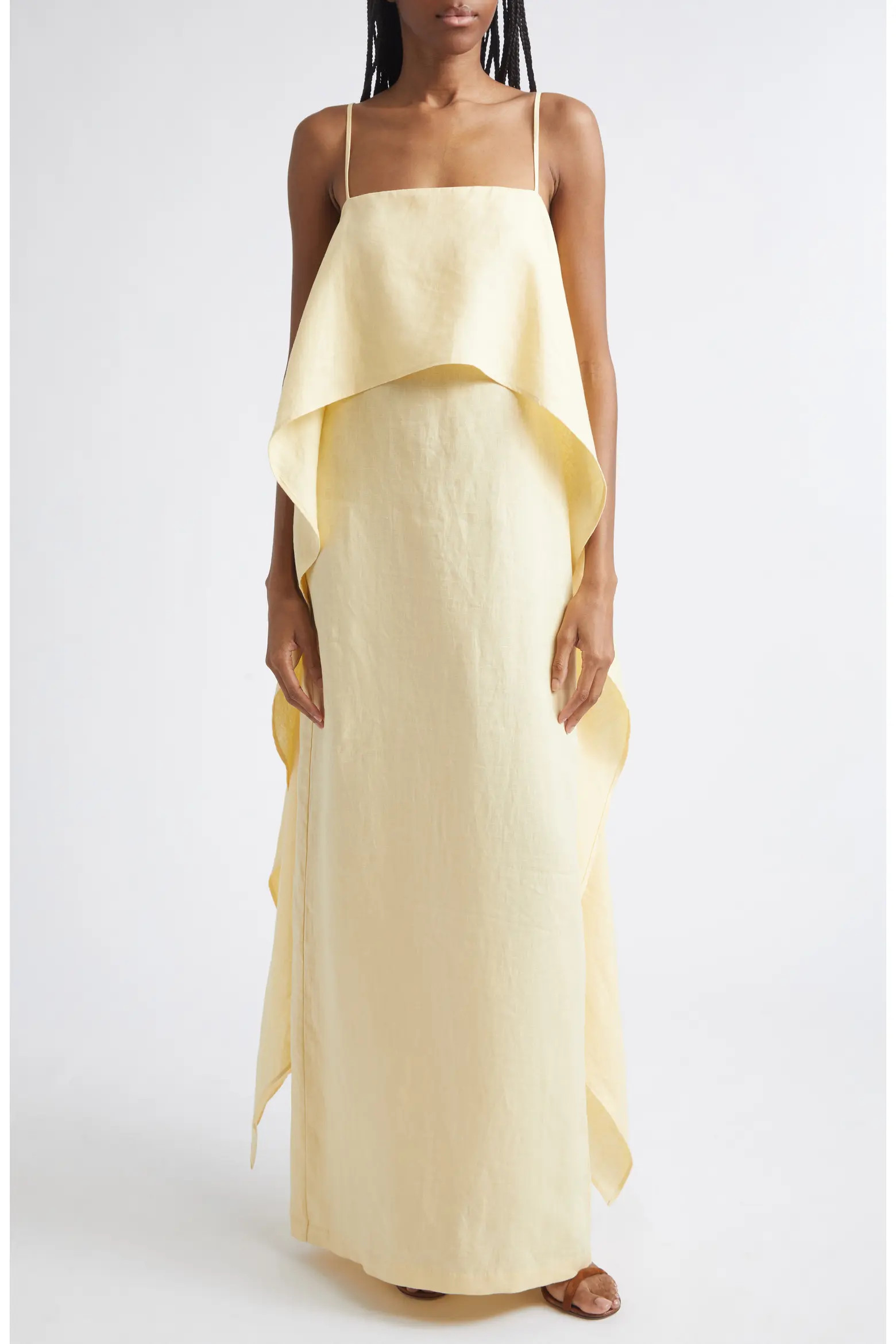 STAUD Valencia Linen Maxi Dress (Women) | Nordstrom | Nordstrom