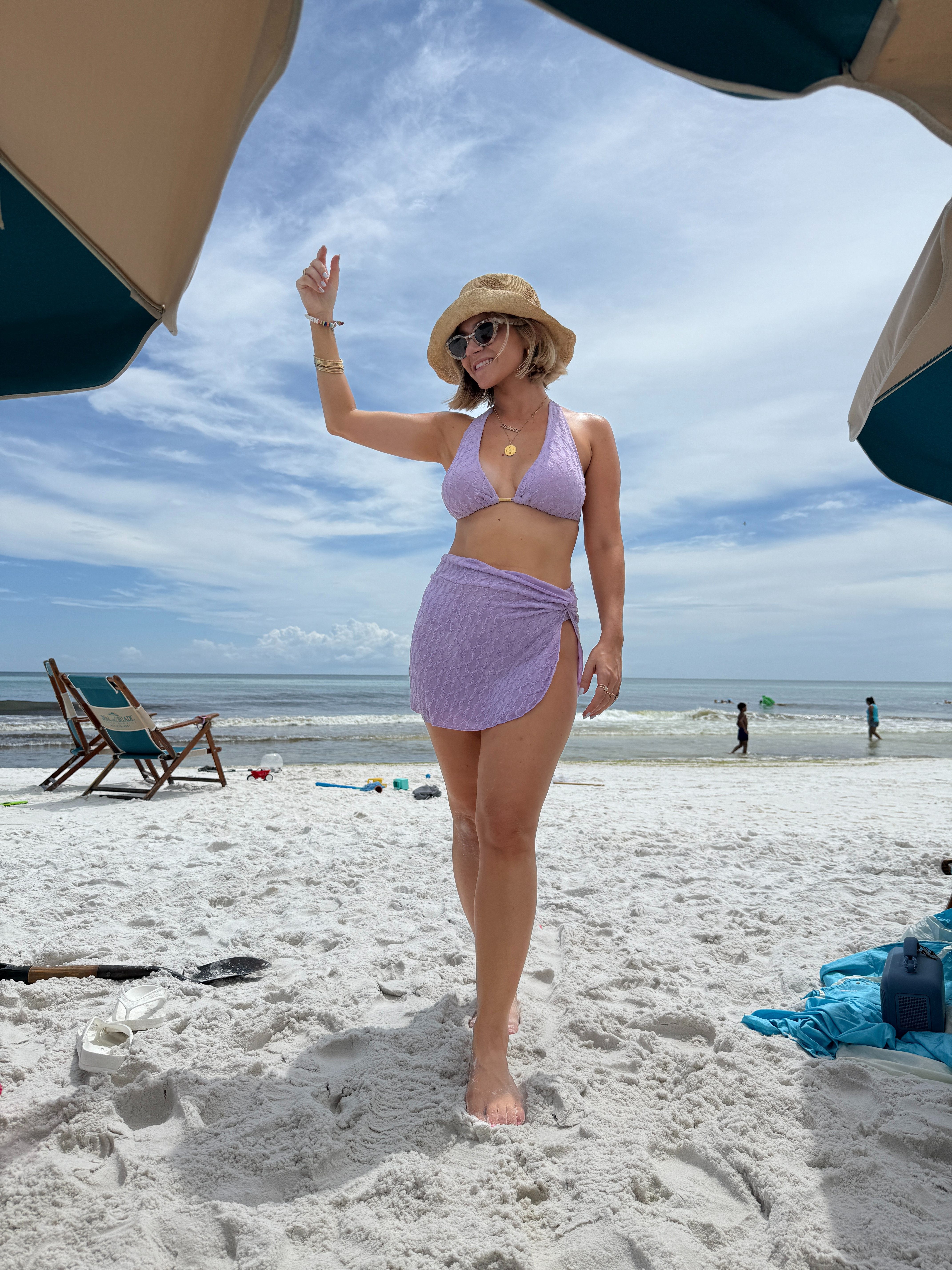 My beach look! Loving this bikini & sarong set on sale at Target!  

 #LTKSaleAlert #LTKFindsUnder100 #LTKSwim