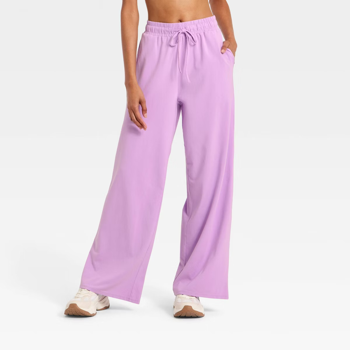 Women's Washed Jersey Wide Leg Pants - JoyLab™ | Target
