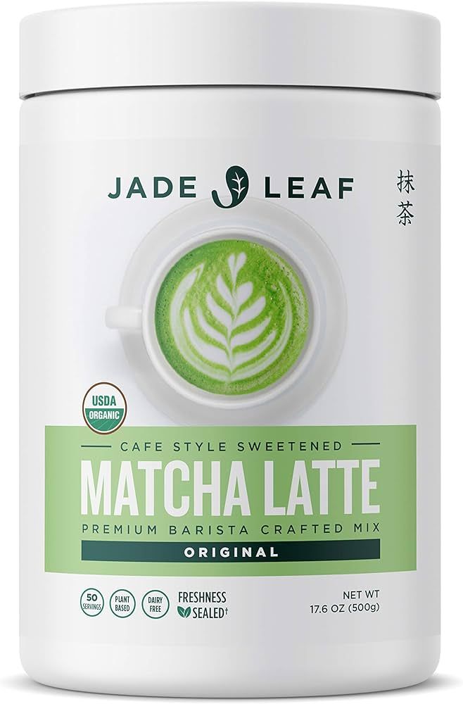 Jade Leaf Matcha Organic Cafe Style Sweetened Matcha Latte Green Tea Powder, Premium Barista Craf... | Amazon (US)