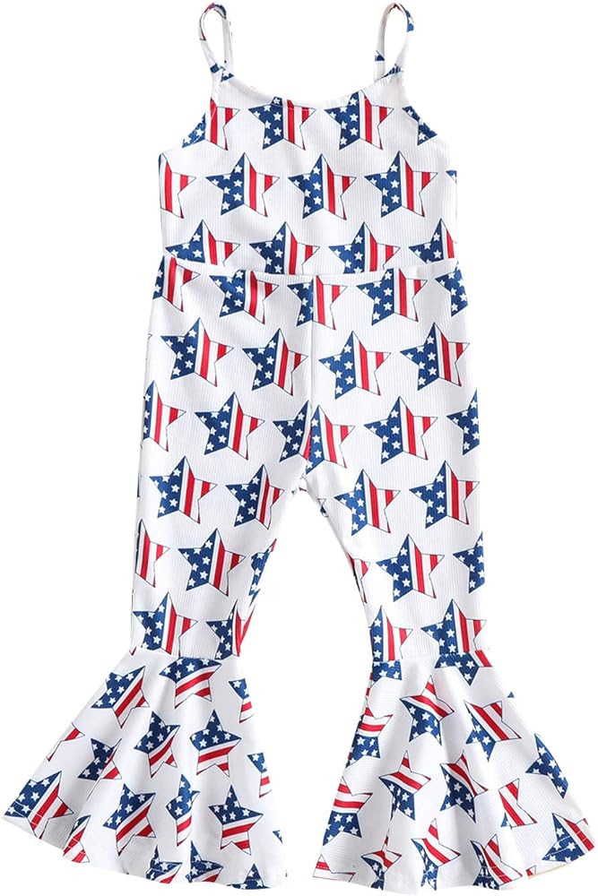 Baby Girl Jumpsuits for Girls Infant Baby Halter Strap Floral Romper Summer Outfits Clothes | Amazon (US)