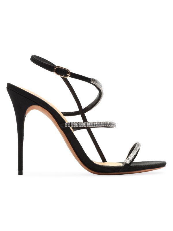 Sally 100 Moire Embellished Sandals | Saks Fifth Avenue OFF 5TH