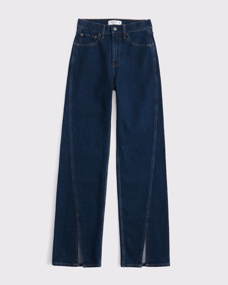 Abercrombie & Fitch Women's High Rise 90s Relaxed Jean in Dark - Size 30 | Abercrombie & Fitch (US)