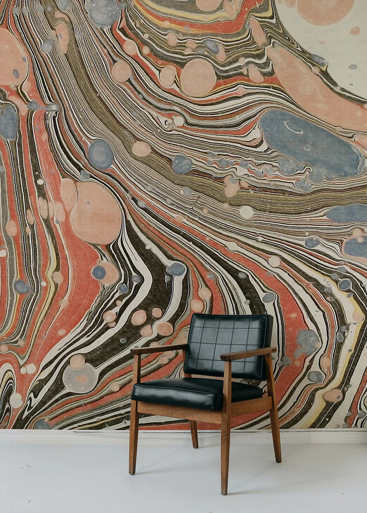 Chimera Marble Wall Mural - Polychrome | Mitchell Black
