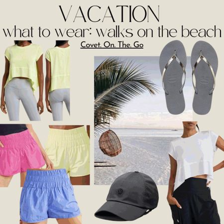 Vacation, warm weather, Free People shorts, sandals, Lululemon

#LTKunder50 #LTKstyletip #LTKtravel