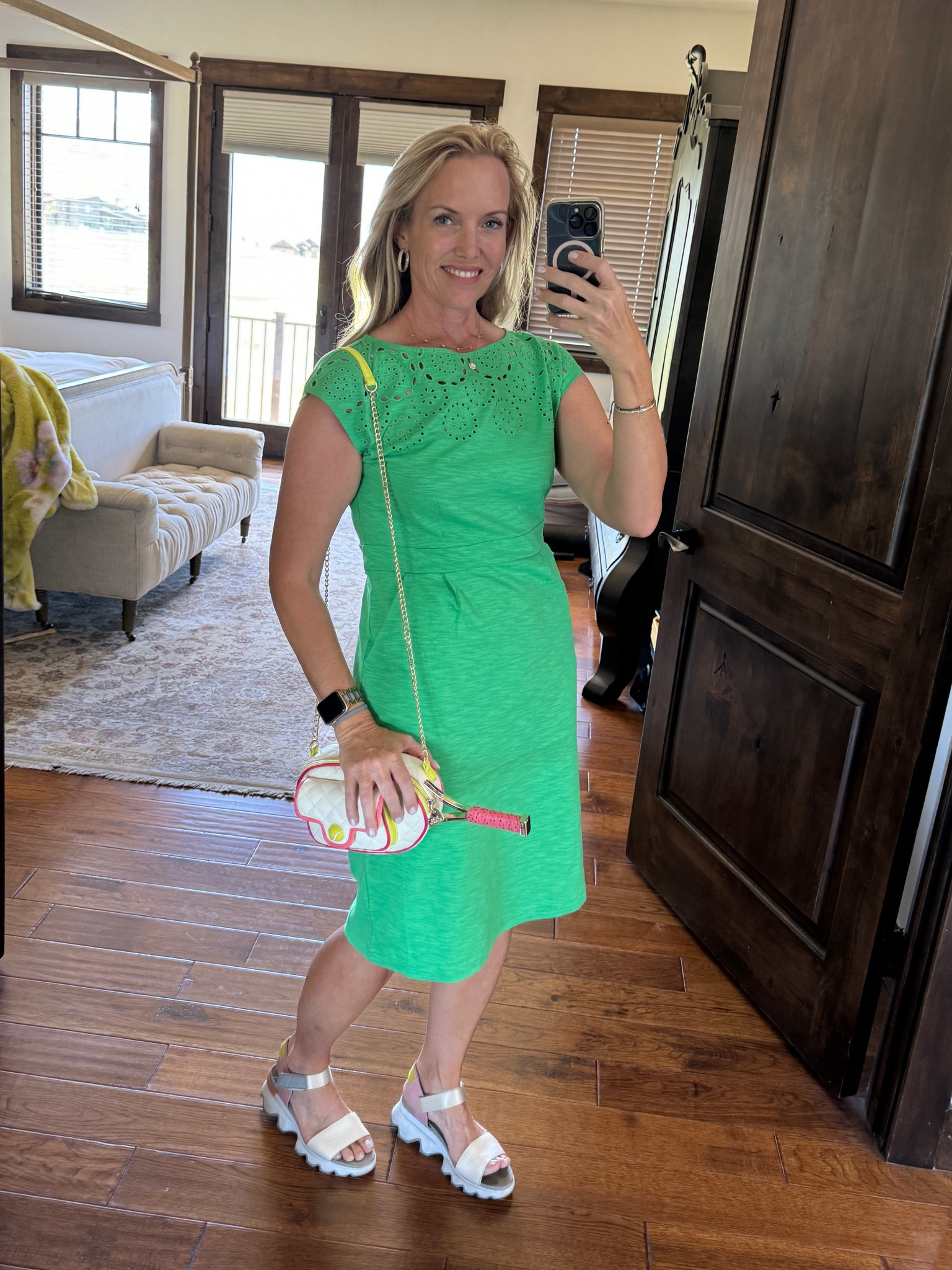 Such an easy, pretty summer dress. This green dress is comfy, cute and great to travel because it has pockets and doesn’t wrinkle. I love it!
Check out these sandals from Sorel. They are comfy, versatile and a great addition to your summer wardrobe 

#LTKMidsize #LTKOver40 #LTKFindsUnder100