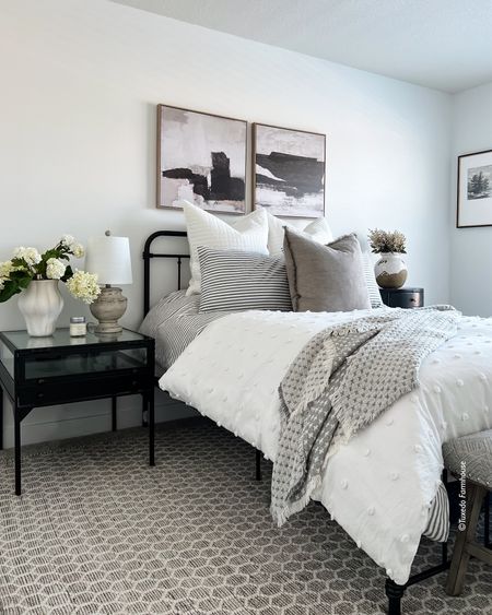 My guest bedroom is ready for spring visitors! This bed is sturdy, high quality and on sale for under $200. Rug is a neutral mix of gray, taupe and ivory texture. On sale too! The mattress is super comfy  

#LTKsalealert #LTKstyletip #LTKhome