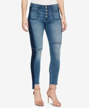 William Rast High-Waisted Frayed-Cuff Skinny Jeans | Macys (US)