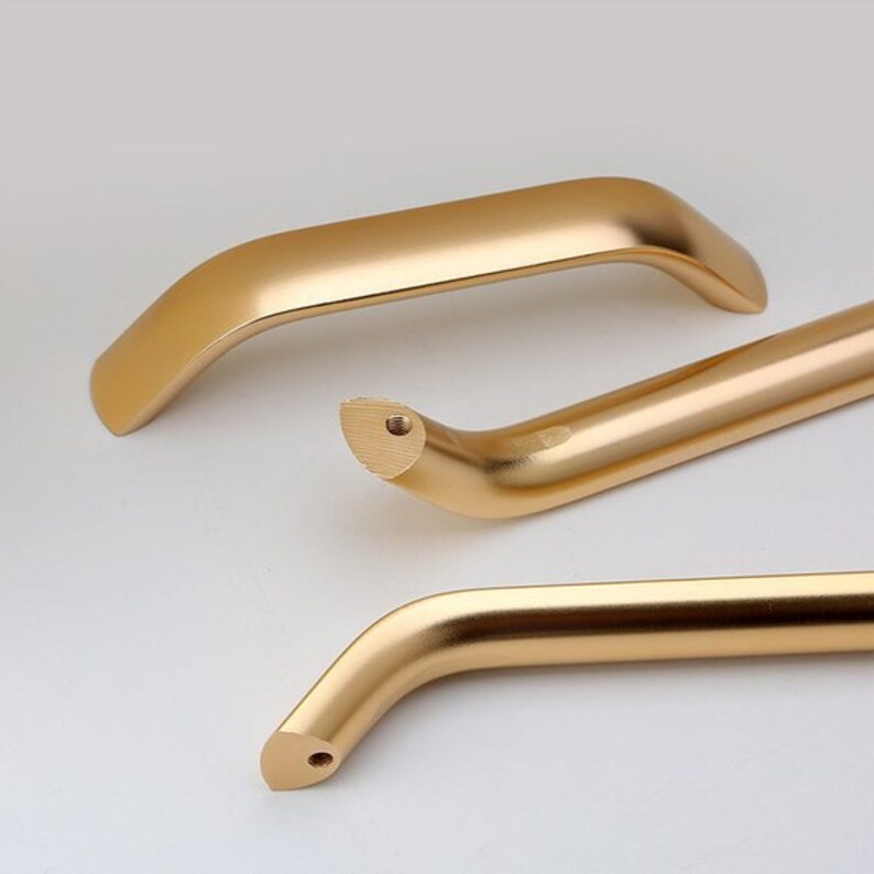 Brushed Gold America Drawer Pulls Dresser Knobs Kitchen Cabinet Handles Modern Cupboard Door Hand... | Etsy (US)