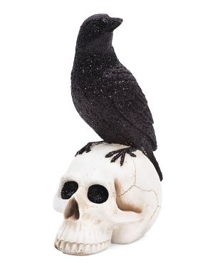 Glitter Raven On Skull | Halloween | Marshalls | Marshalls