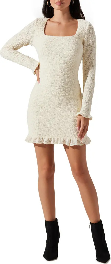 Long Sleeve Smocked Minidress | Nordstrom