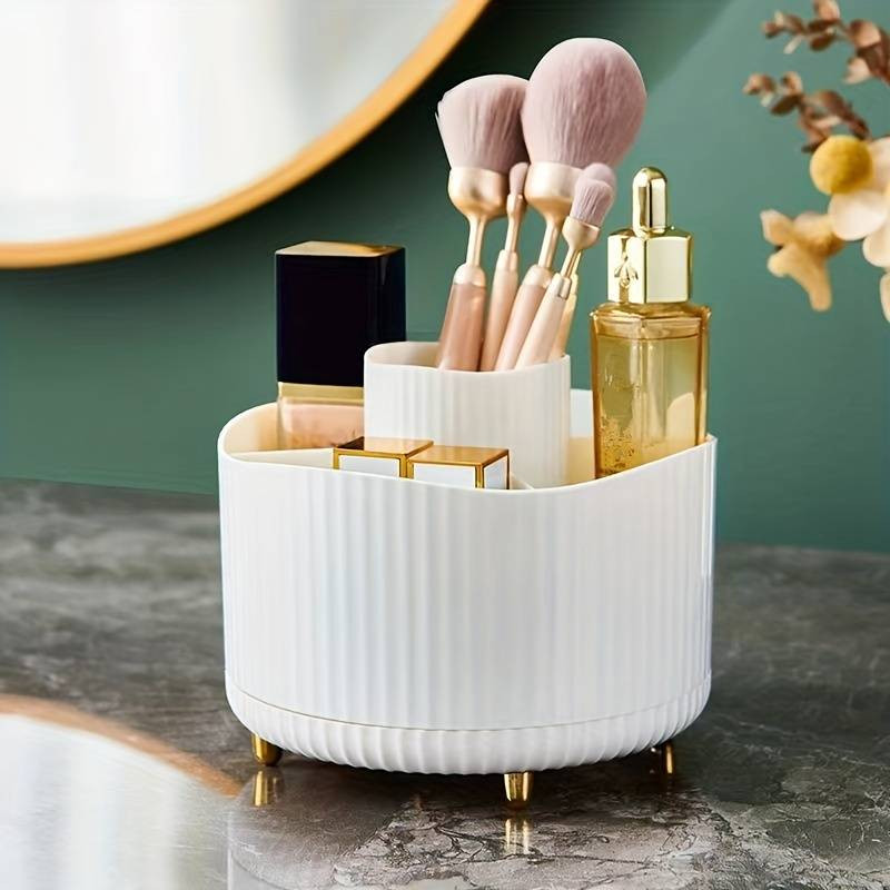 Rotating Cosmetic Storage Box For Home Vanity Organize - Temu | Temu Affiliate Program
