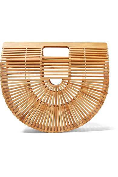 Cult Gaia - Ark Large Bamboo Clutch - Beige | NET-A-PORTER (US)