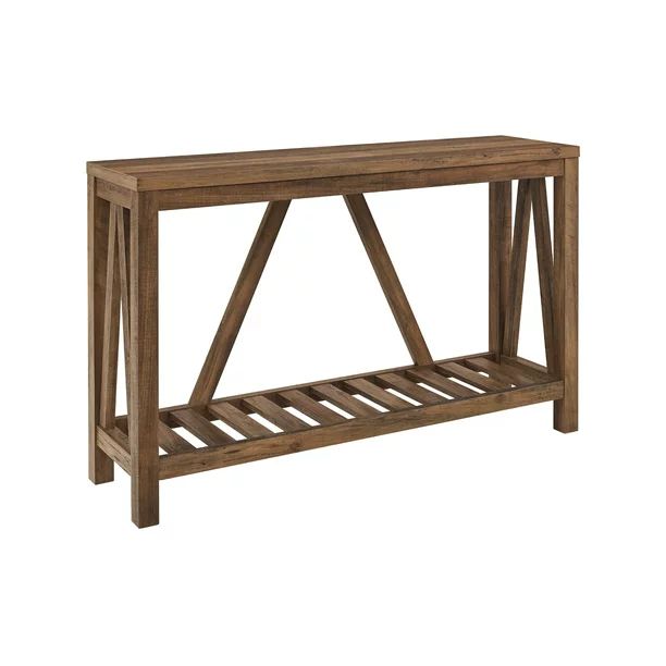 Manor Park Modern Farmhouse Console Table, Reclaimed Barnwood - Walmart.com | Walmart (US)