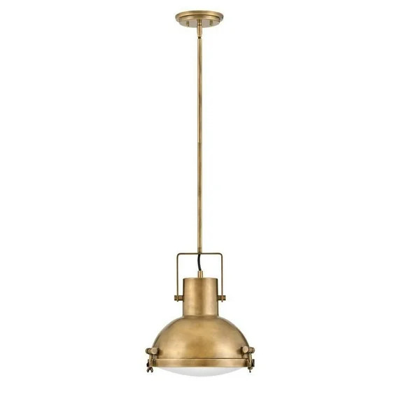 1 Light Medium Pendant in Coastal-Industrial Style 13 inches Wide By 47 inches High-Heritage Bras... | Walmart (US)