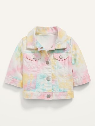 Rainbow Tie-Dye Jean Jacket for Baby | Old Navy (US)
