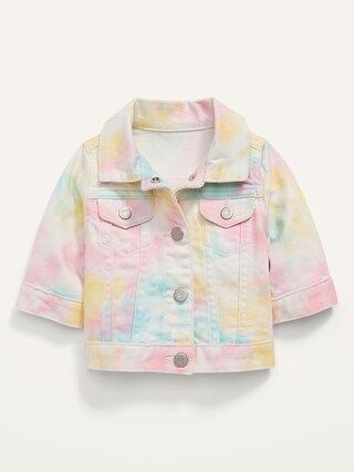 Rainbow Tie-Dye Jean Jacket for Baby | Old Navy (US)