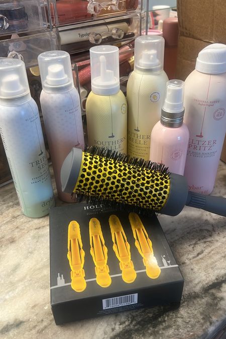 Drybar products for a salon blowout at home!