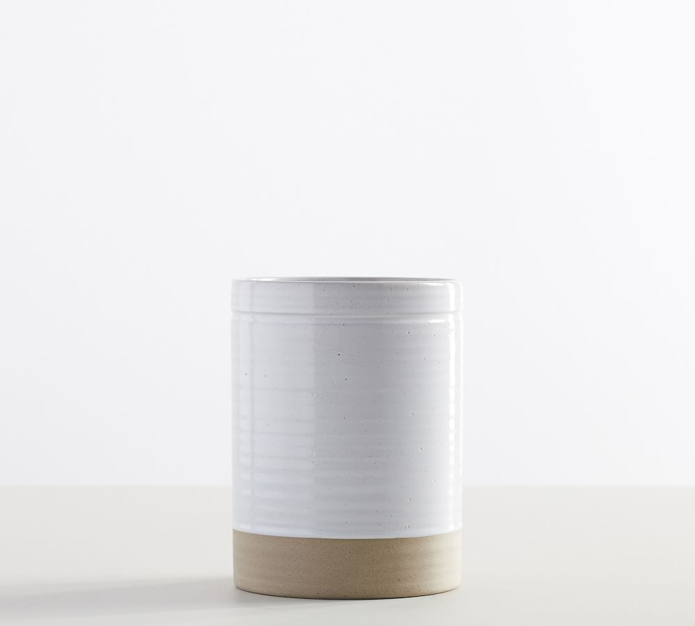 Quinn Stoneware Crock Utensil Holder | Pottery Barn (US)