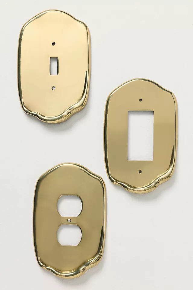 Alina Irregular Metal Switch Plate | Anthropologie (US)