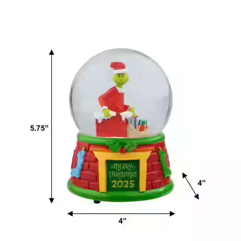 Grinch Snow Globe, 100MM, Resin, by Ruz - Walmart.com | Walmart (US)