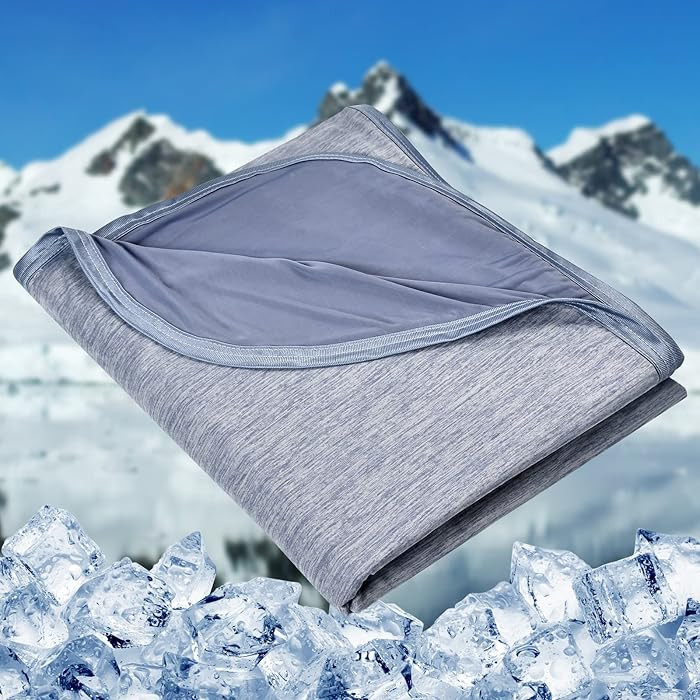 HOMFINE Cooling Blankets for Hot Sleepers - Summer Blanket Thin Lightweight Breathable Soft Doubl... | Amazon (US)