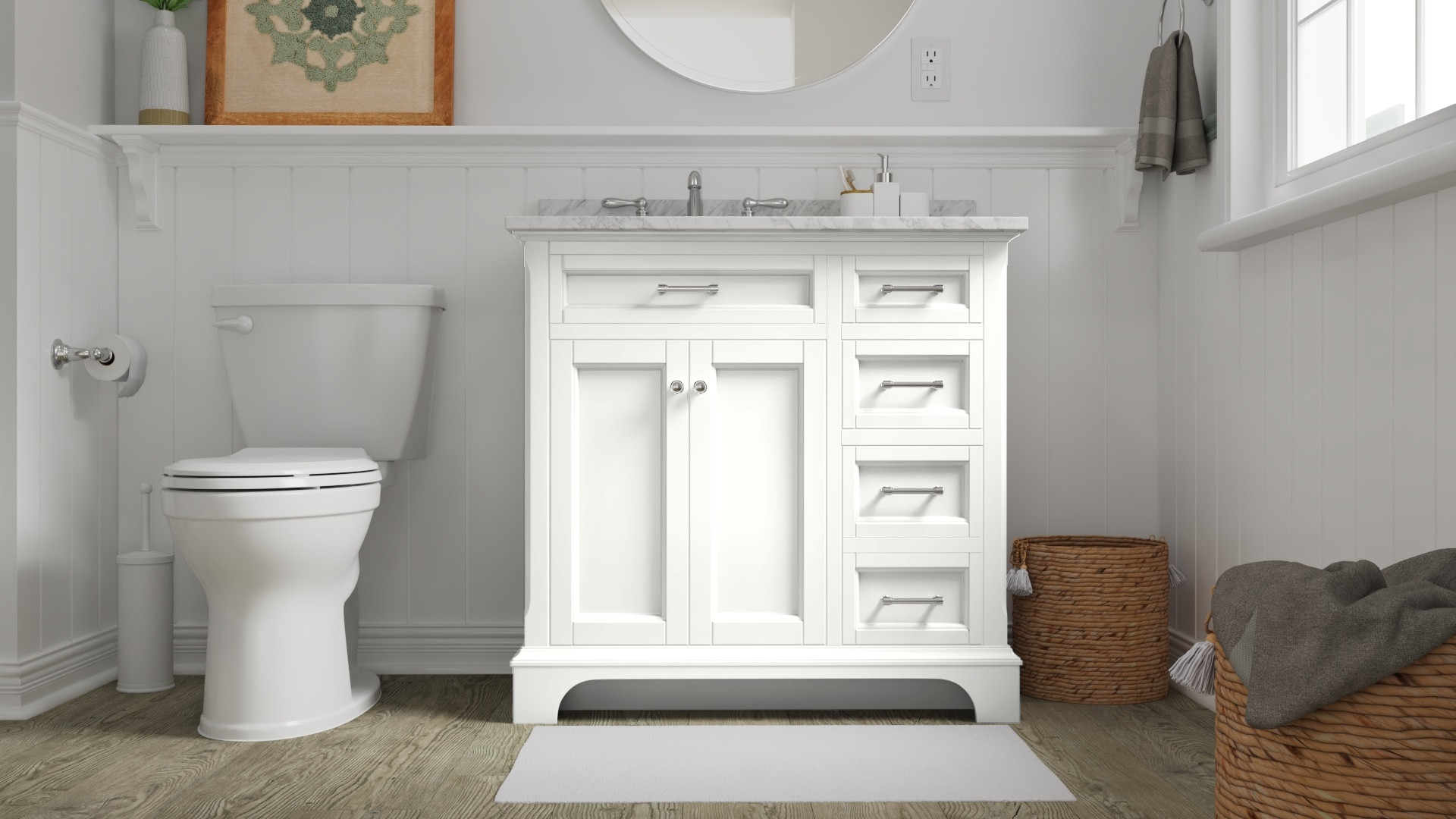 HGTV HOME by Sherwin-Williams Cabinet and Furniture Satin Ultra White Tintable Cabinet and Furnit... | Lowe's