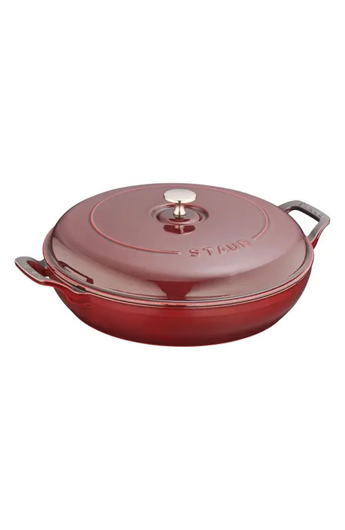 Staub 3.5-Quart Enameled Cast Iron Braiser in Grenadine at Nordstrom | Nordstrom