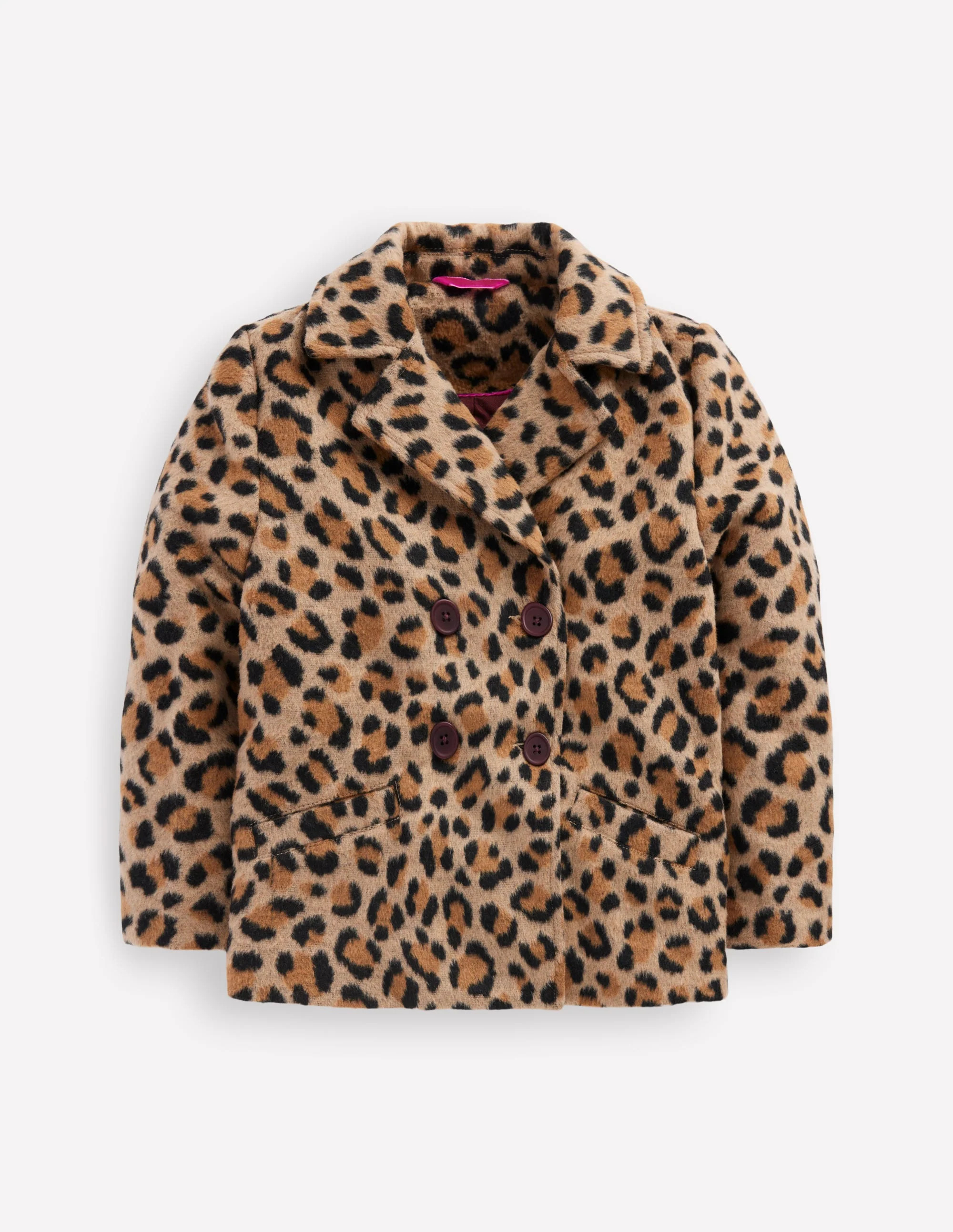 Pea Coat-Large Leopard Spot | Boden UK