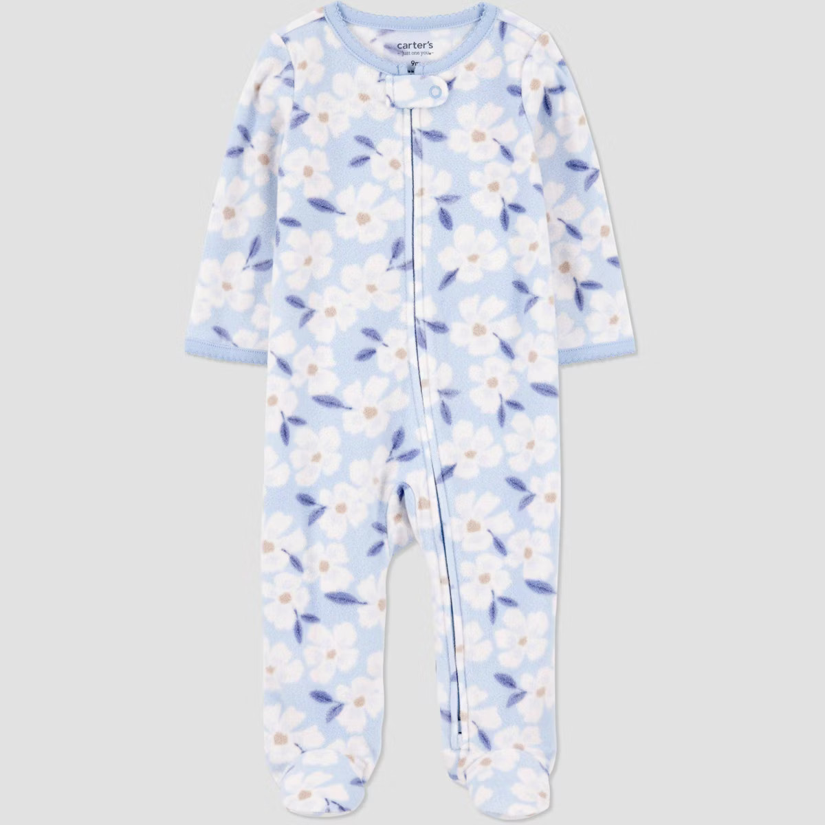 Carter's Just One You® Baby Girls' Floral Printed Sleep N' Play - Blue | Target