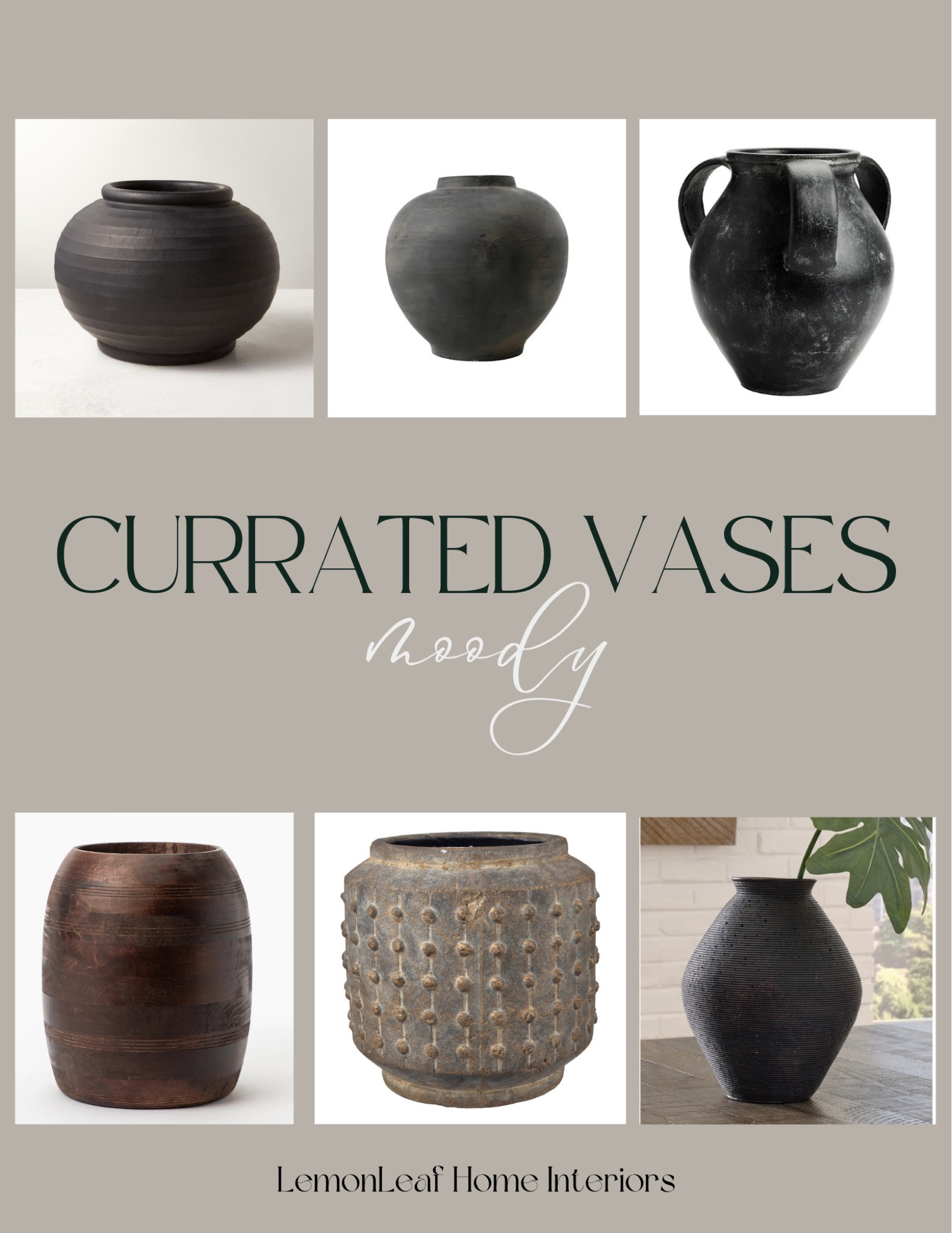 Add a vase with moody tone for a pop of color to ground your space. Here are some of my favorites 



#LTKhome #LTKstyletip #LTKunder100