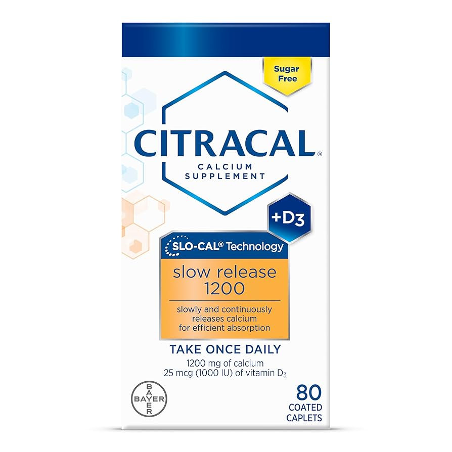 Citracal Calcium Plus D Slow Release 1200, 80 tabs | Amazon (US)
