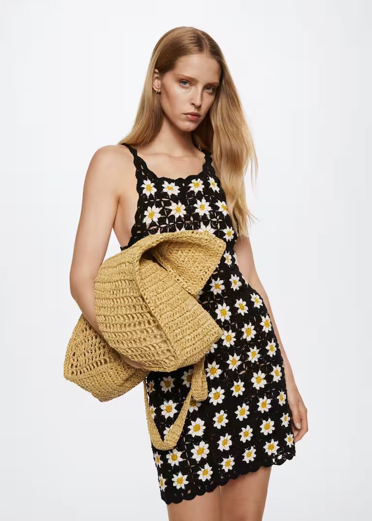 Daisy crochet dress -  Women | Mango USA | MANGO (US)