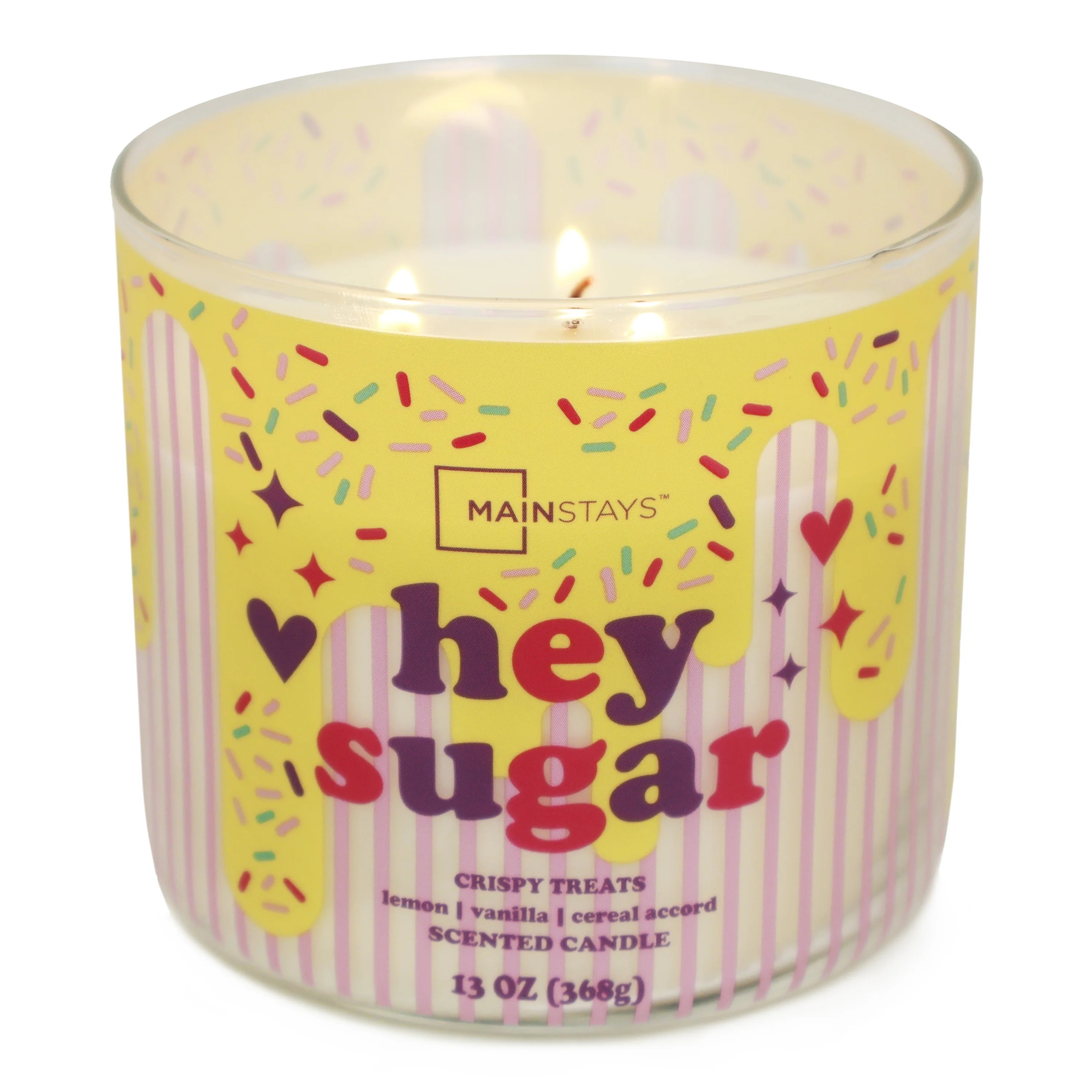 Mainstays Valentines Hey Sugar 3-Wick Candle, 13-Ounce | Walmart (US)