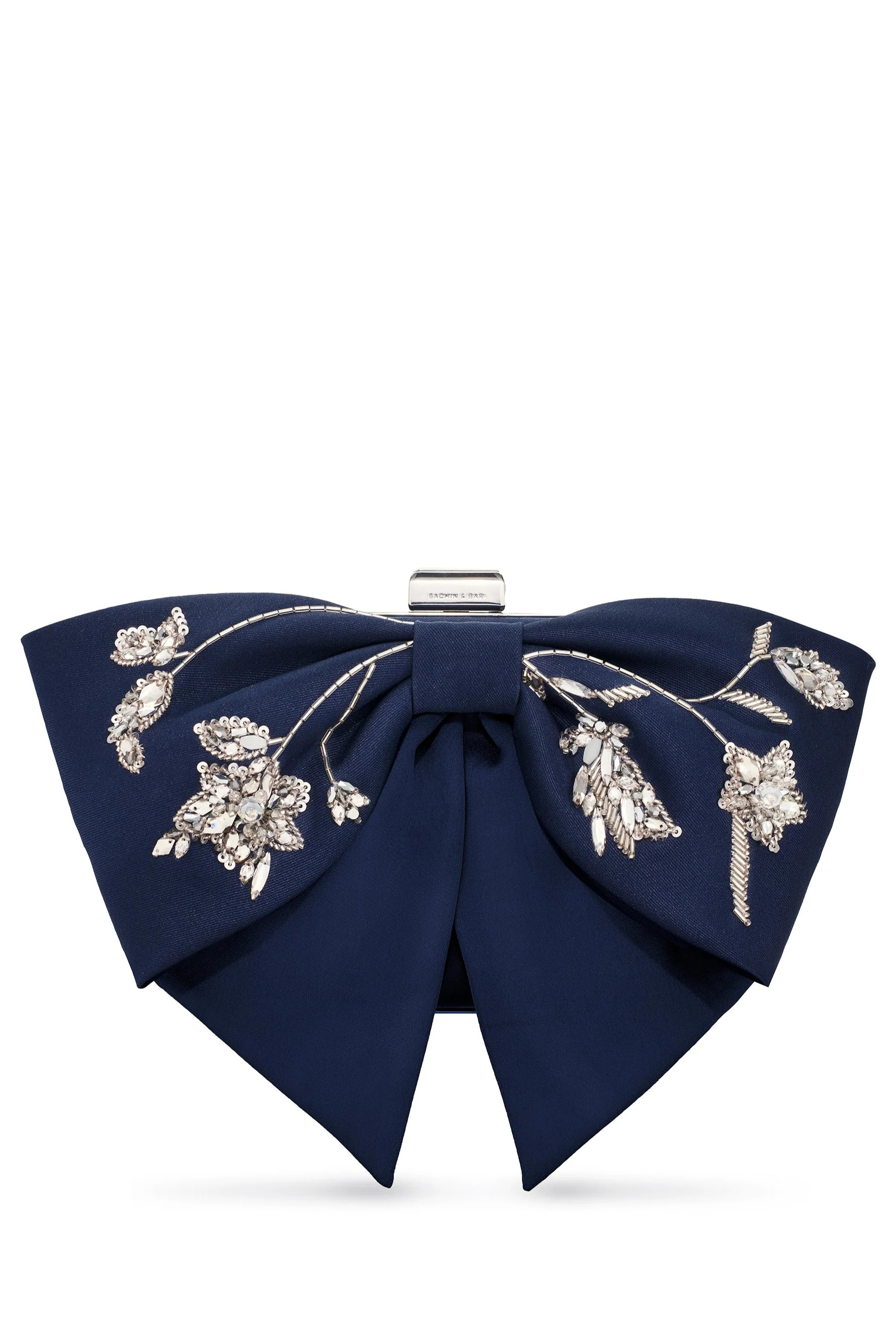 EMBROIDERED CUPIDS CLUTCH - NIGHT SKY | Sachin and Babi