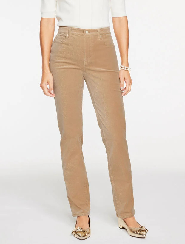 Straight Leg Corduroy Pants | Talbots