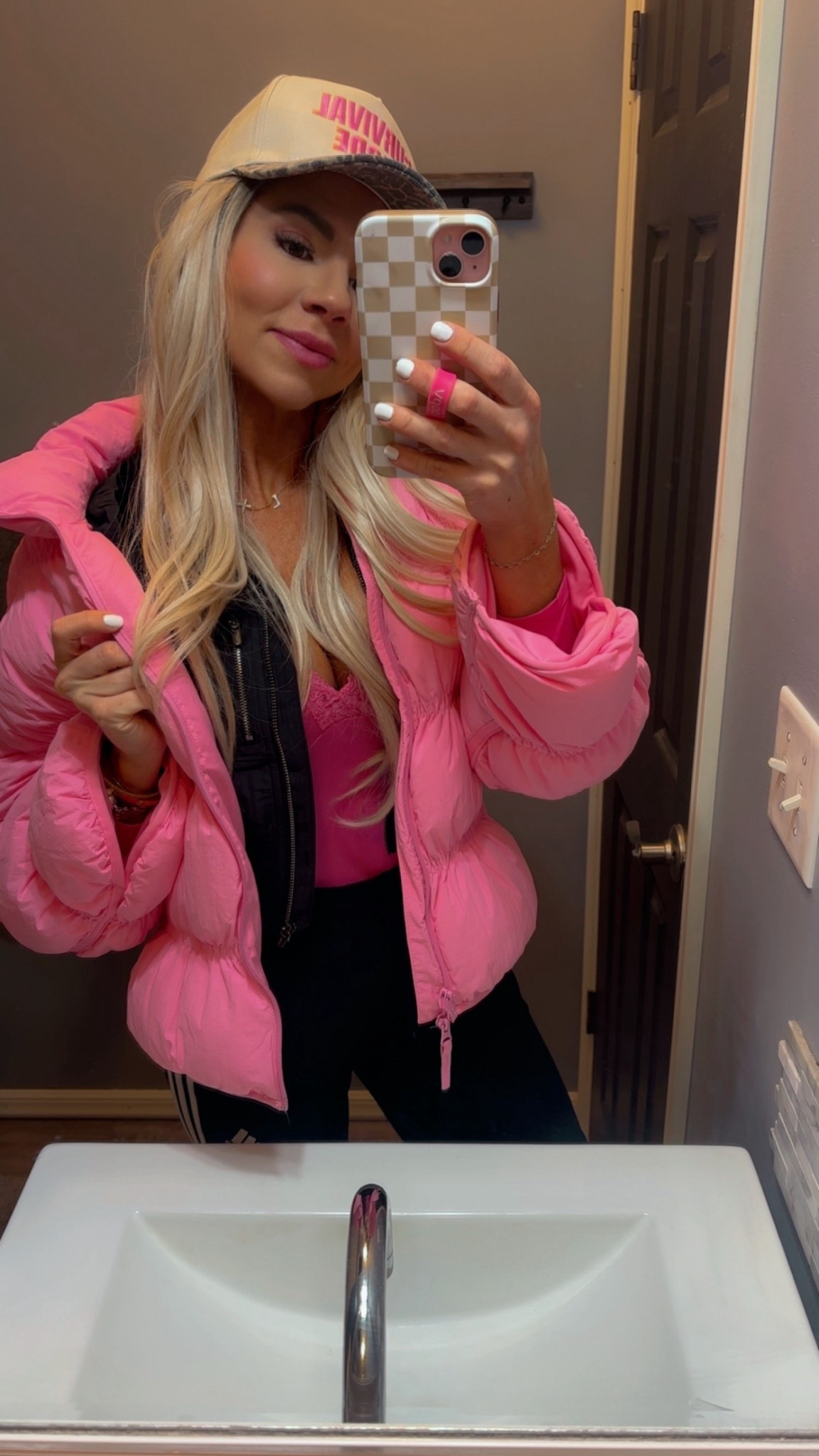 This coat is now my entire personality #coat#pink#pufferjacket#puffercowt#targetstyle#hat

#LTKHoliday #LTKActive #LTKdayinmylife