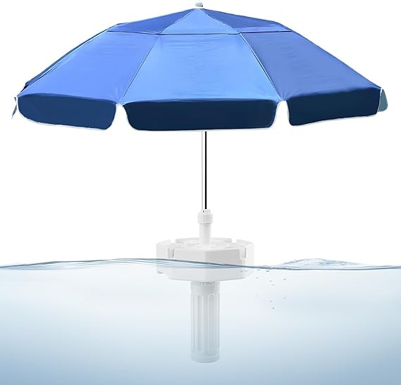 Floating Pool Umbrella - 7ft Outdoor Pool Sunshade Umbrella for Inside of Pool,Portable Floating ... | Amazon (US)